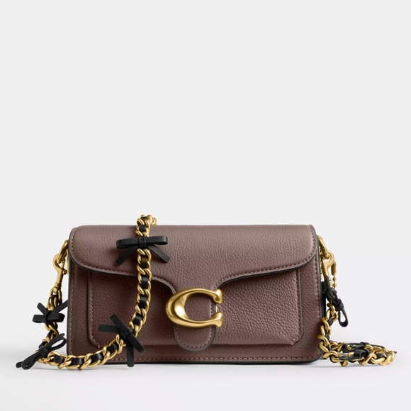 Coach leather bows chain strap - Picture 2 of 4